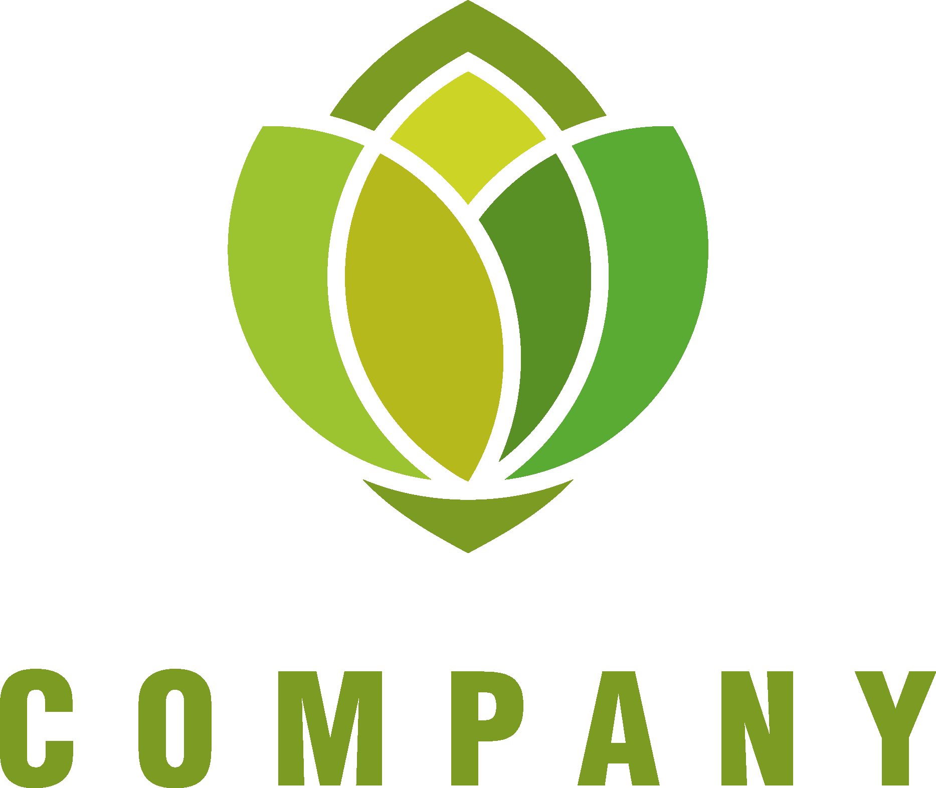 Four Leaves Logo Vector Logo